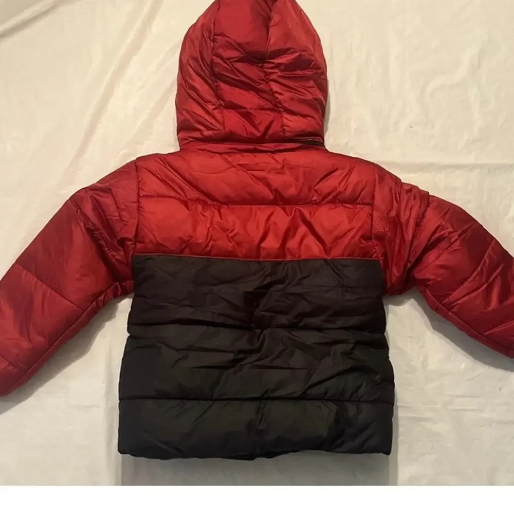 Operation Warm Removable Hooded Coat Black & Red Size 3T
